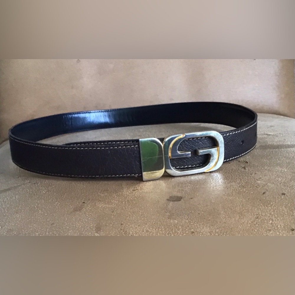 Gucci vintage reversible black/brown belt